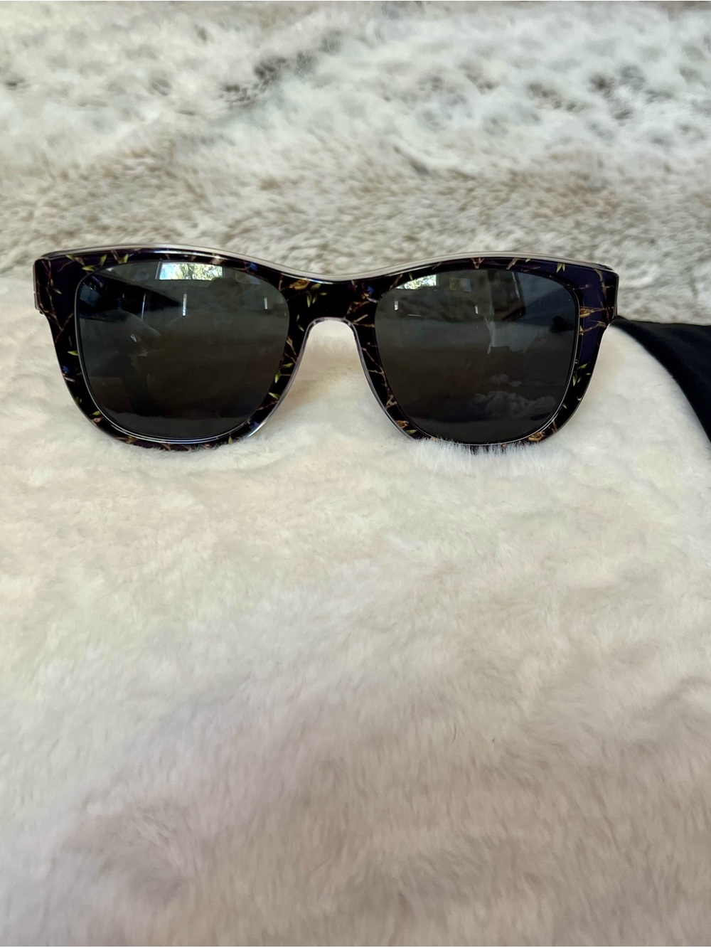 DOLCE &  GABBANA  Women’s Black nature Pattern Square Sunglasses